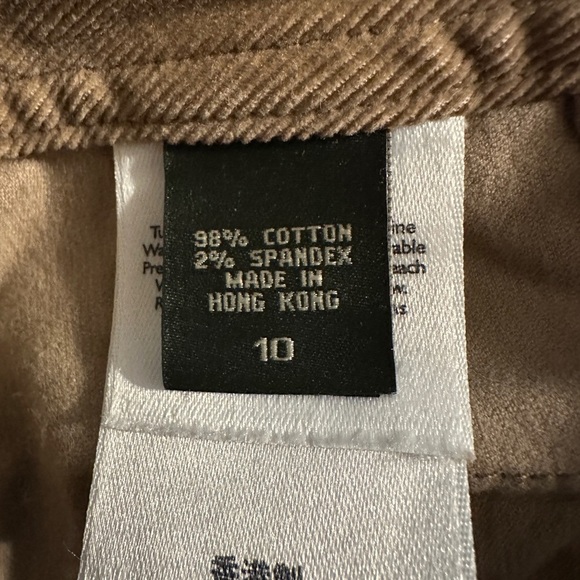 Eddie Bauer women’s wide leg soft corduroy pants khaki size 10 - Picture 4 of 4